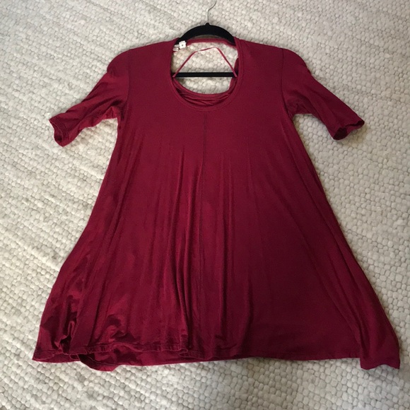 Free People Dresses & Skirts - Free People Open back T Shirt Dress❤️